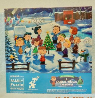 - - A Charlie Brown Christmas 500 Piece Puzzle - - Snoopy,  Gang
