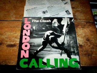 The Clash (london Calling) 1979 1st Press Vinyl Double Lp W/ Orig Inner Sleeve