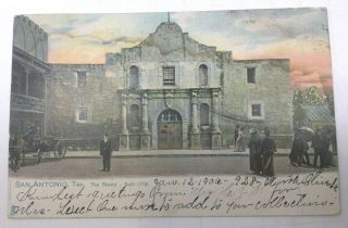 Vintage Texas Postcard,  " San Antonio,  Texas " By Tuck,  Series 2163,  The Alamo,