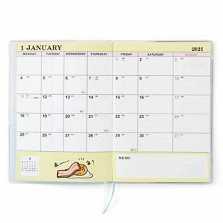 Gudetama B6 2021 Planner Schedule Notebook diary Sanrio 2