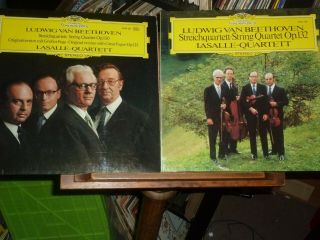 Beethoven String Quartets Op 130 &132 Lasalle Quartett Dg 2 Lps Stereo Near