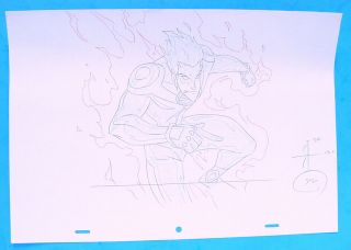 2006 Marvel Fantastic Four Movie Animation Production Art Human Torch 1