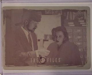 2018 Upper Deck X - Files Printing Plate Magenta 1/1 18 Season 2 Gillian Anderson