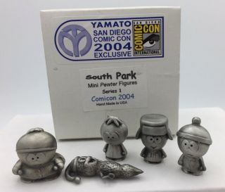 South Park Mini Pewter Figures Yamato San Diego Comicon 2004 Exclusive Le 250