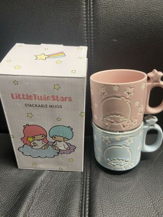 Sanrio X Loot Crate: Little Twin Stars Stackable Ceramic Mugs