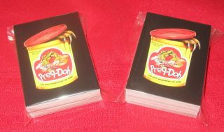 2013 Wacky Packages Ans11 Rare Black Canvas Set 1 - 55 Both A & B 110 Total