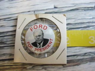 Gerald Ford For President Pin Back Election Gop 1976 Republican Campaign Button