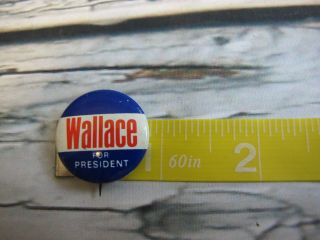 Presidential Pin Back George Wallace Campaign Button 1976 Democratic Candidate