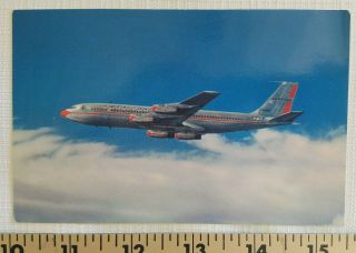 Vintage American Airlines 707 Jet Flagship Postcard Advertising