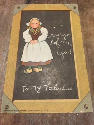 Vintage Dutch Valentine’s Day Postcard Raphael Tuck And Sons 1902