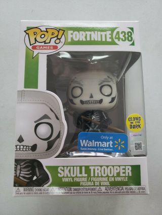 Pop Funko Games: Fortnite - Skull Trooper 438 (glow) - Walmart Exclusive