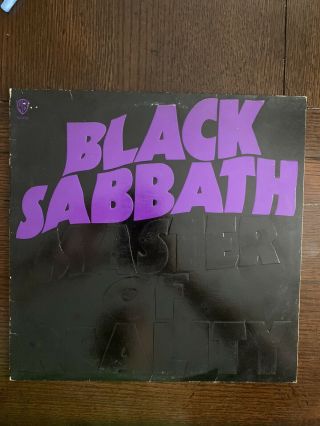 Black Sabbath Master Of Reality 1971 Vinyl Lp W Embossed Cover Art