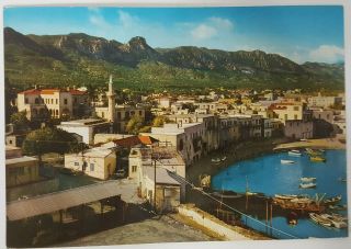 General View Of Kyrenia Cyprus Vintage Post Card