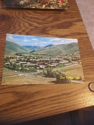 Vintage Postcard Birdseye View Of Sun Valley Idaho