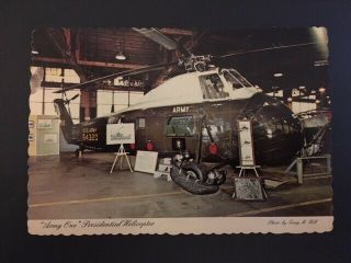 Vintage Postcard Featuring Army One,  The Presidential Helicopter Ft.  Rucker