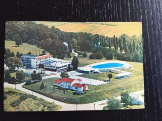 Vintage 1950s 1960s Postcard Mountain View Hotel Rt.  30 Greensburg Pennsylvania