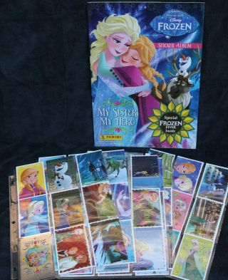Panini Disney Frozen My Sister My Hero Sticker Set Complete,  Binder