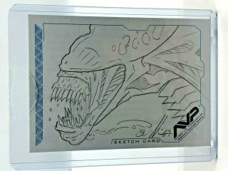 Alien Vs Predator Avp Inkworks Sketch Card - Cl1 William O 