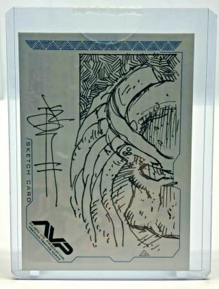 Alien Vs Predator Avp Inkworks Sketch Card - Cl2 - Tone Rodriguez 134/352