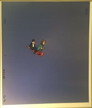 1972 The Scooby - Doo Movies - Laurel And Hardy Episode Cel - Shaggy And Hardy