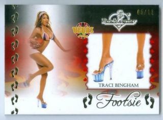 Traci Bingham " Footsie Card /11 " Benchwarmer Vegas Baby Premium 2020
