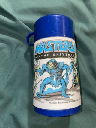 Vintage 1983 Masters Of The Universe Aladdin Thermos Skeletor Heman