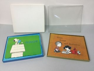 2 Snoopy Snaps Scraps Souvenirs Book Peanuts Hallmark Vintage Scrapbook Albums