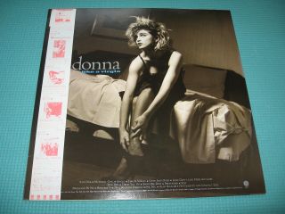MADONNA Like A Virgin Record LP Digital Recording 1984 OBI Japan P - 13033 3