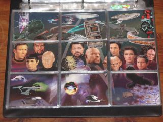 Star Trek Reflections Of The Future Phase Three Collector Trading Cards & Binder