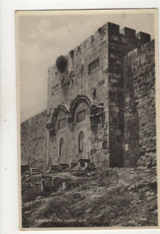 Jerusalem The Golden Gate Vintage Postcard 362b