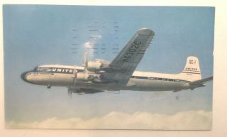 Vintage Airplane Postcard,  United 