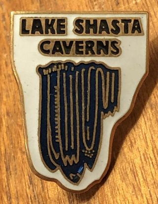 Lake Shasta Caverns California Lapel Hat Pin Pinback Chalk Cave Baird Cave
