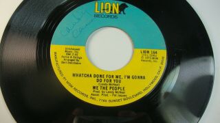 70s Soul 45 We The People " Whatcha Done For Me.  " Hear