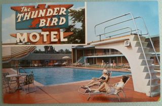 The Thunderbird Resort Motel Chicago Illinois Il Vintage Postcard