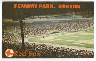 Vintage Stadium Postcard Interior Fenway Park,  Boston Red Sox - Boston,  Ma