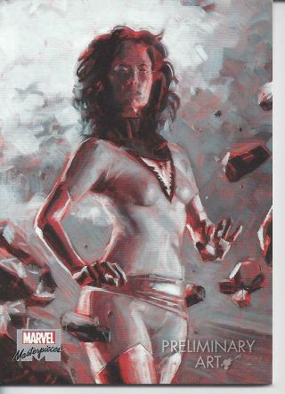 2020 Upper Deck Marvel Masterpieces Preliminary Art Jean Grey
