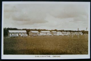 Vintage Bablockhythe Bablock Hythe Oxford Rp Postcard Camp & Cabins / Chalets