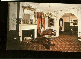1980s Vintage Color Postcard Home Of James K.  Polk Us President,  Columbia,  Tn