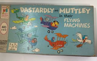 Dastardly Muttley In Their Flying Machines Board Game 1969 Complete