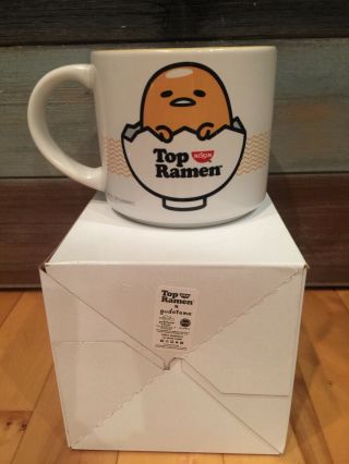 Sanrio X Nissin Top Ramen Limited Edition Gudetama 14oz Ceramic Mug