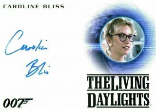 James Bond Archives 2015 Autograph Card Caroline Bliss Miss Moneypenny A263