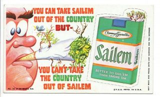 1969 Wacky Packages Wacky Ad Series 31 Of 36 Sailem Short Perforation