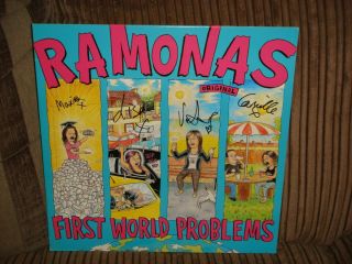 Ramonas - First World Problems - Signed Colour Vinyl Lp Record Album - 2017 - T10
