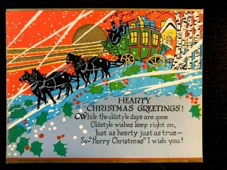 Vintage Antique Christmas Postcard Early 1900 