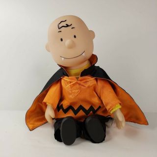 Vintage Gemmy Animated Charlie Brown Halloween Dracula Peanuts Song Watch Video