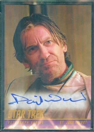 Star Trek Inflexions David Warner As St John Talbot Autograph Card