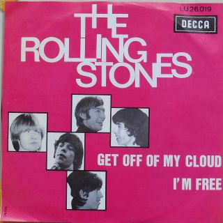 The Rolling Stones Get Off My Cloud 7 " Belgium 1965 Ex,