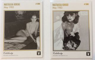 Nastassia Kinski 1995 Playboy Gold Foil Celebrity Insert Card 2nk & 3nk