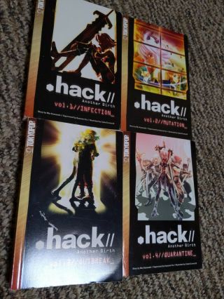 . Hack Another Birth Complete Set Volumes 1 - 4.  Tokyopop.  Miu Kawasaki