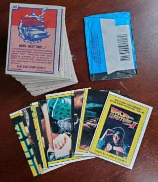 Back to the Future Part II Complete 88 Card & 11 Sticker Set 1989 with Wrapper 2